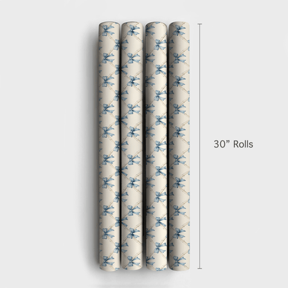 Tied with Blue Joy - Wrapping Paper - Aspen & Arlo