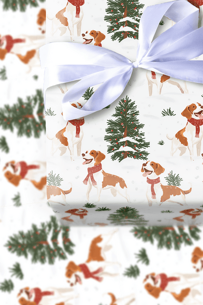 Snow Day for Brittanys - Wrapping Paper - Aspen & Arlo