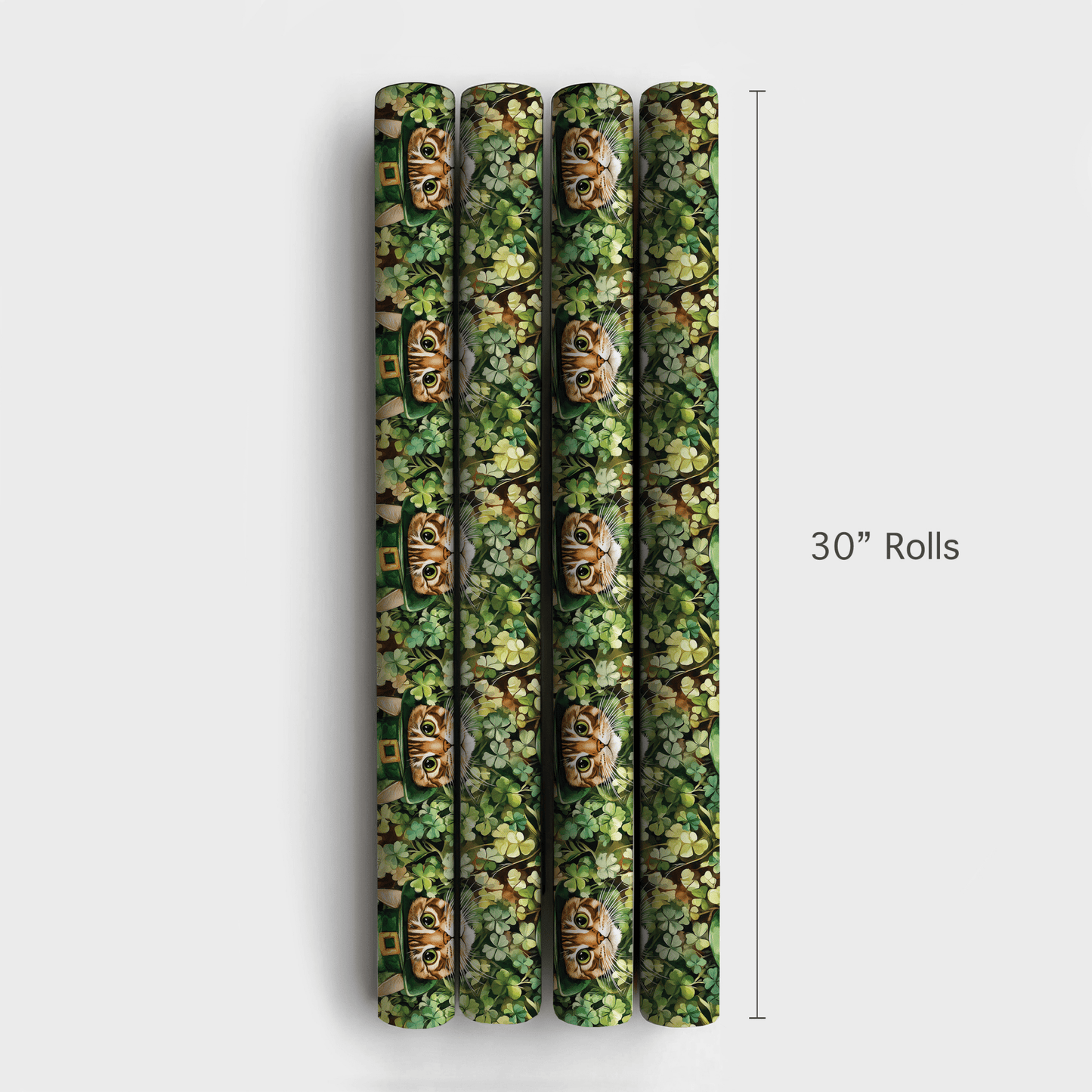 Leprechaun Sneaky Cat - Wrapping Paper - Aspen & Arlo