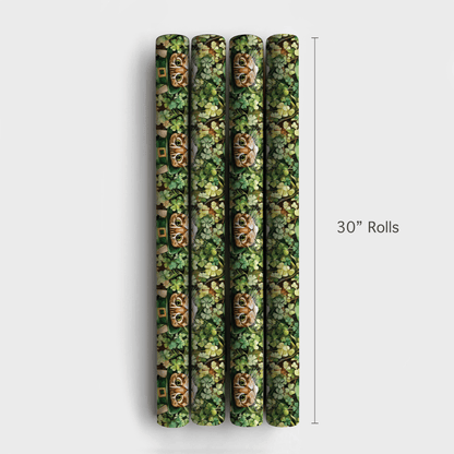 Leprechaun Sneaky Cat - Wrapping Paper - Aspen & Arlo