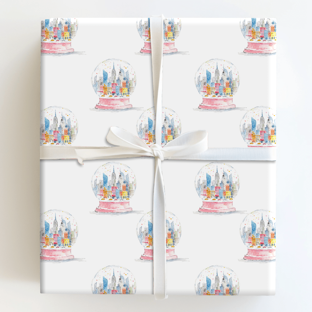 Frosted Skyline - Wrapping Paper - Aspen & Arlo