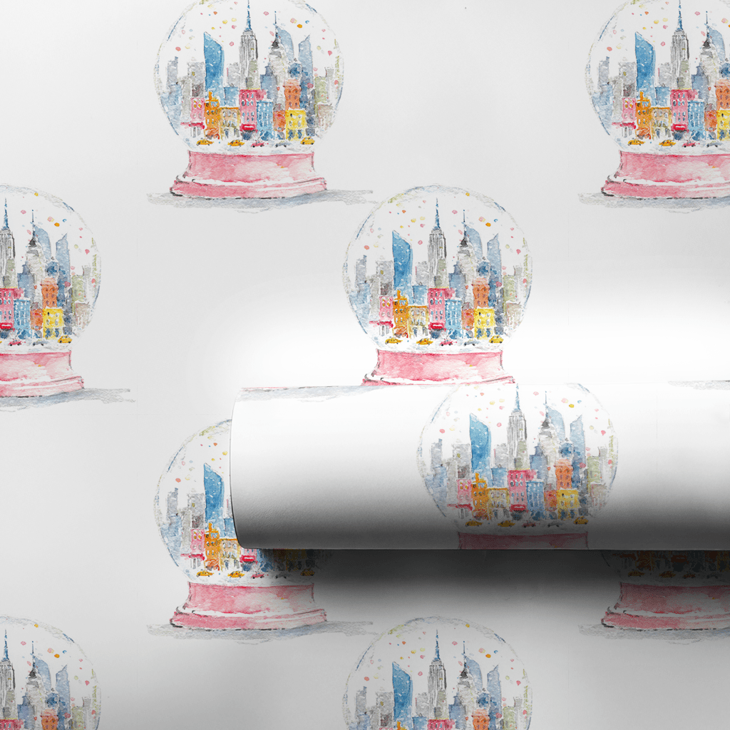 Frosted Skyline - Wrapping Paper - Aspen & Arlo