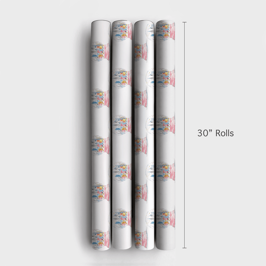 Frosted Skyline - Wrapping Paper - Aspen & Arlo