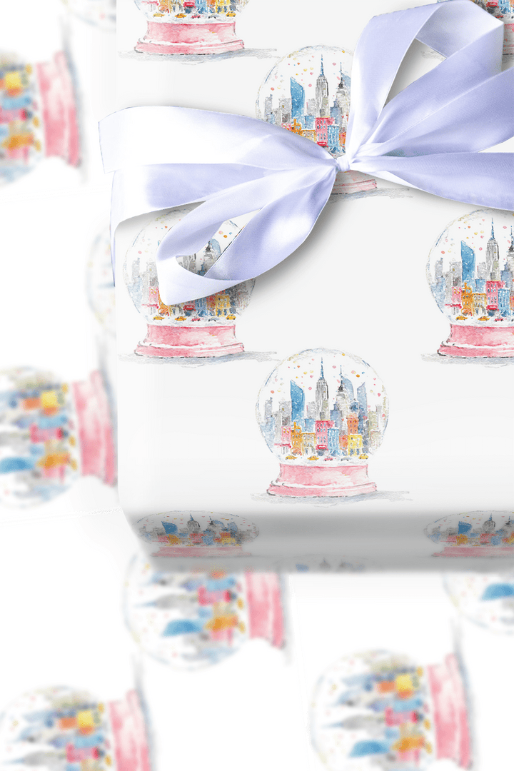 Frosted Skyline - Wrapping Paper - Aspen & Arlo