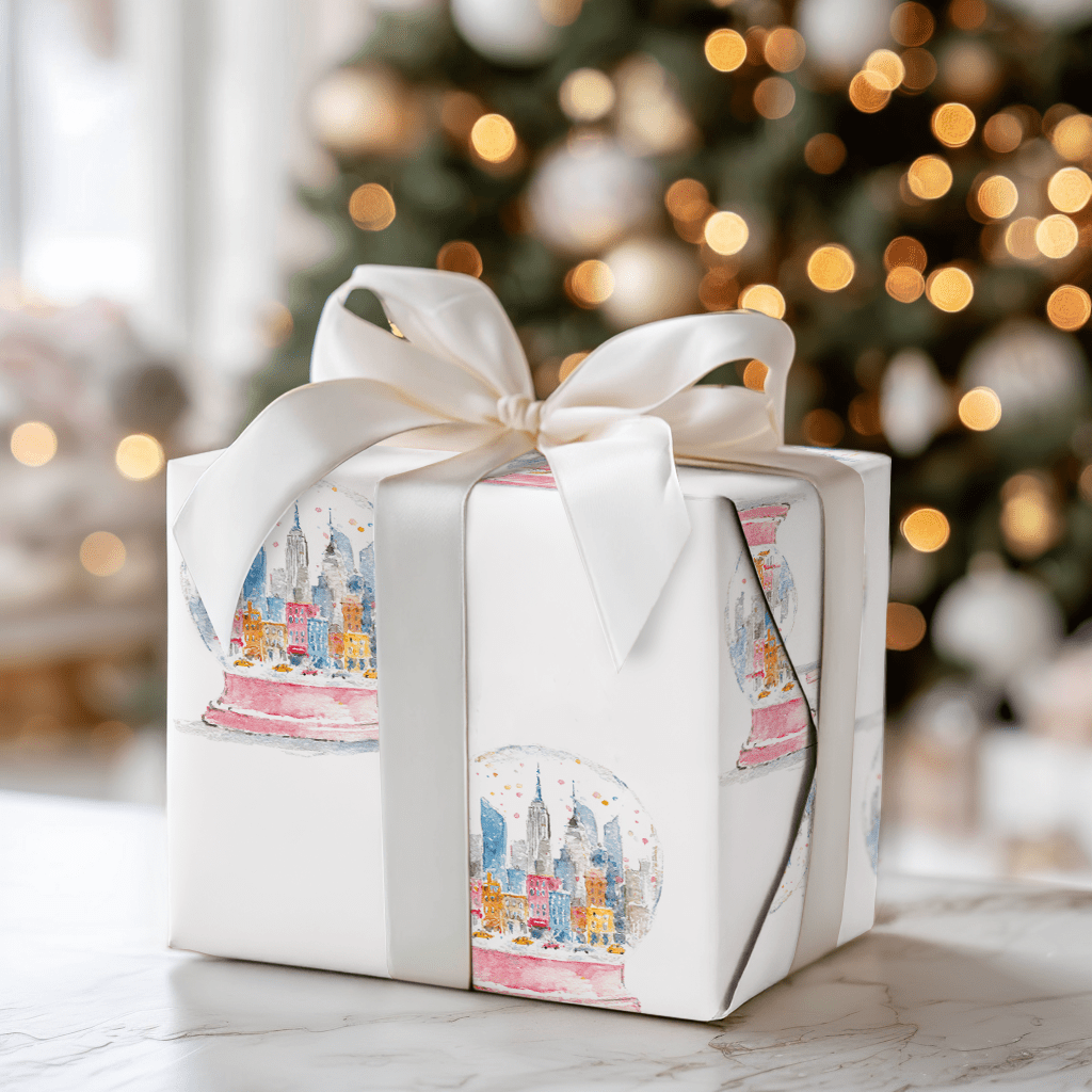 Frosted Skyline - Wrapping Paper - Aspen & Arlo
