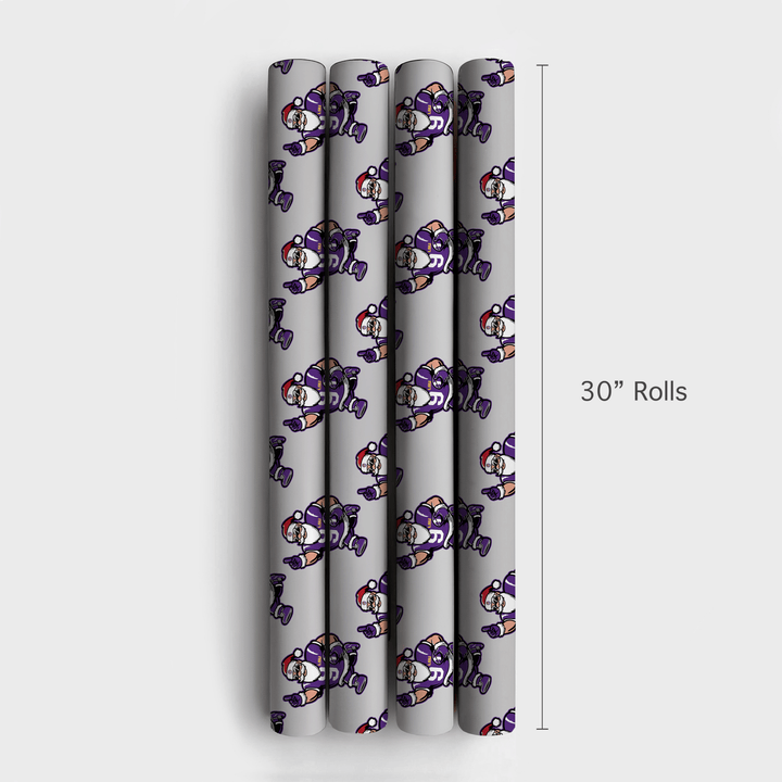 Santa’s Tiger Kickoff - Wrapping Paper - Aspen & Arlo