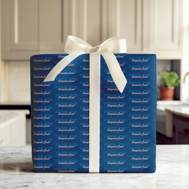 Congrats Brigham Young Grad - Wrapping Paper - Aspen & Arlo