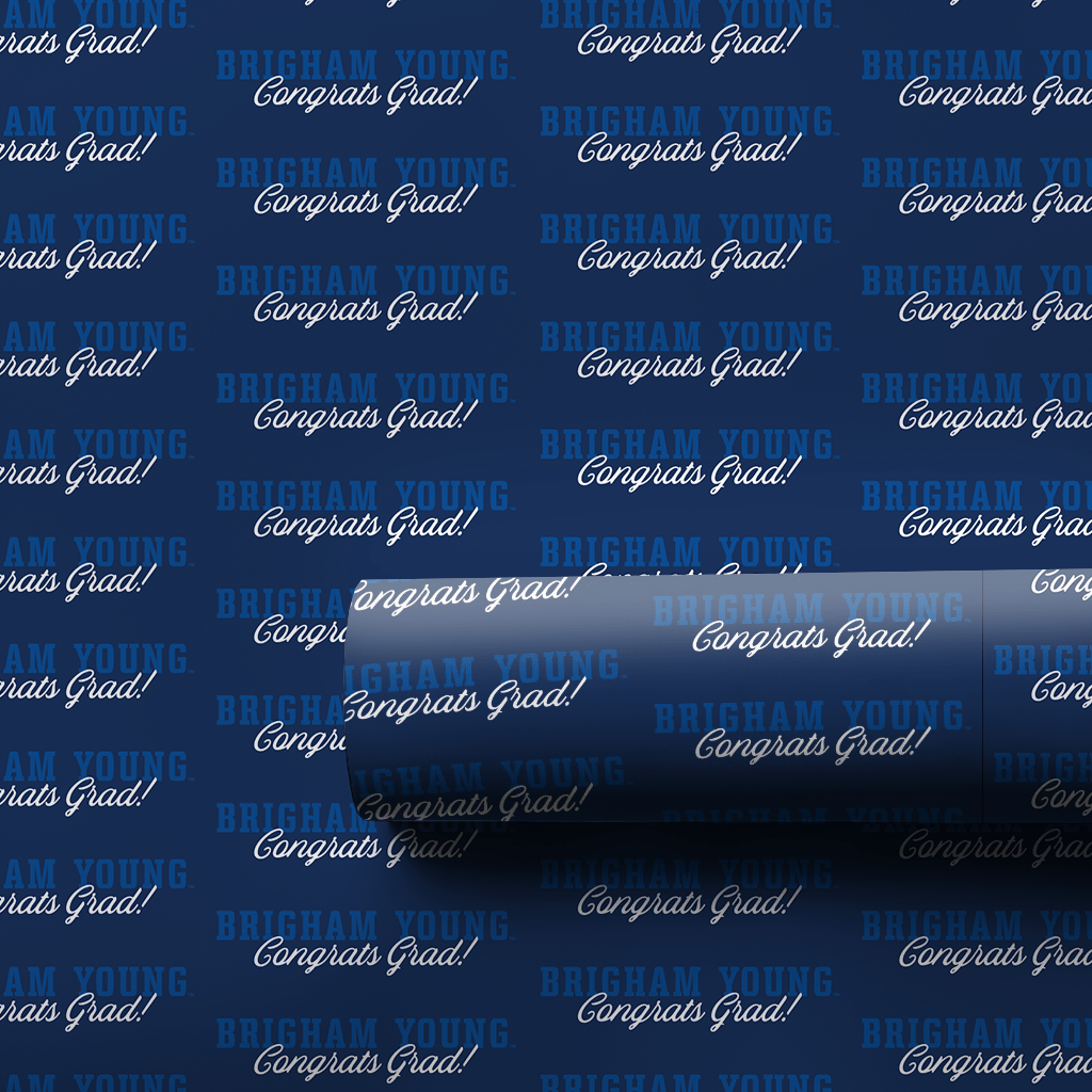 Congrats Brigham Young Grad - Wrapping Paper - Aspen & Arlo