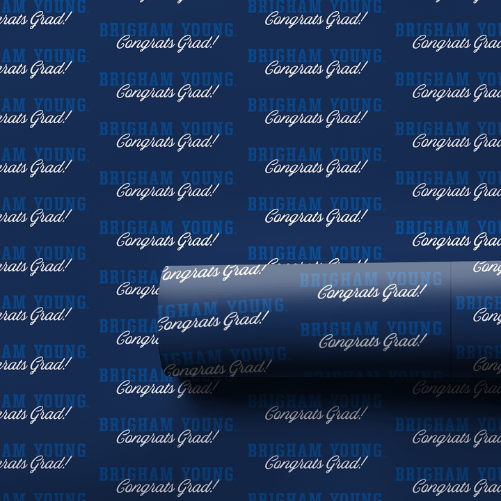 Congrats Brigham Young Grad - Wrapping Paper - Aspen & Arlo