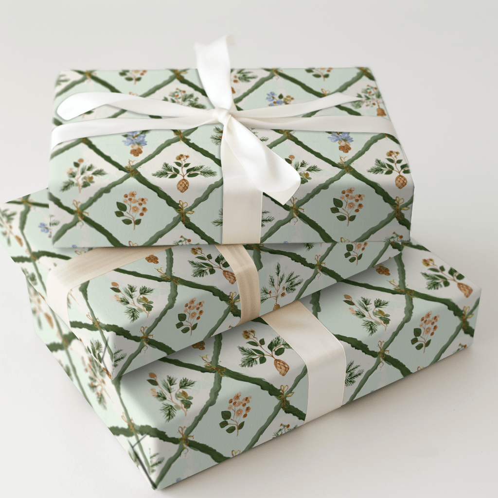 Velvet Evergreen - Wrapping Paper - Aspen & Arlo