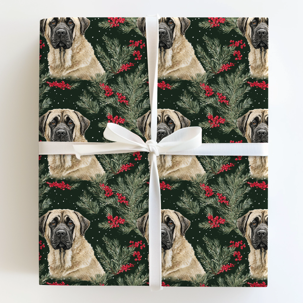 English Mastiff in Green
