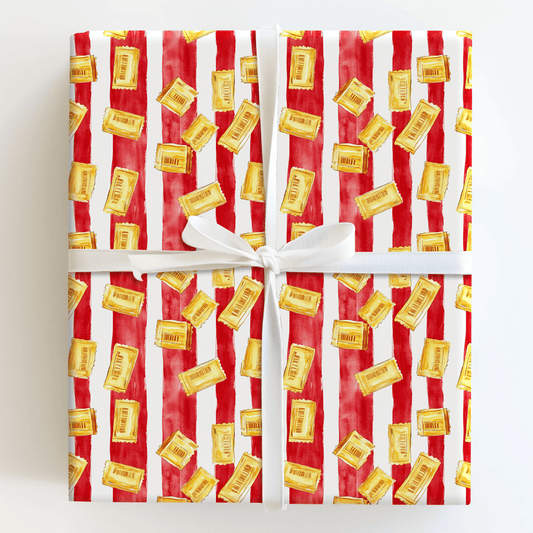 Golden Ticket - Wrapping Paper - Aspen & Arlo