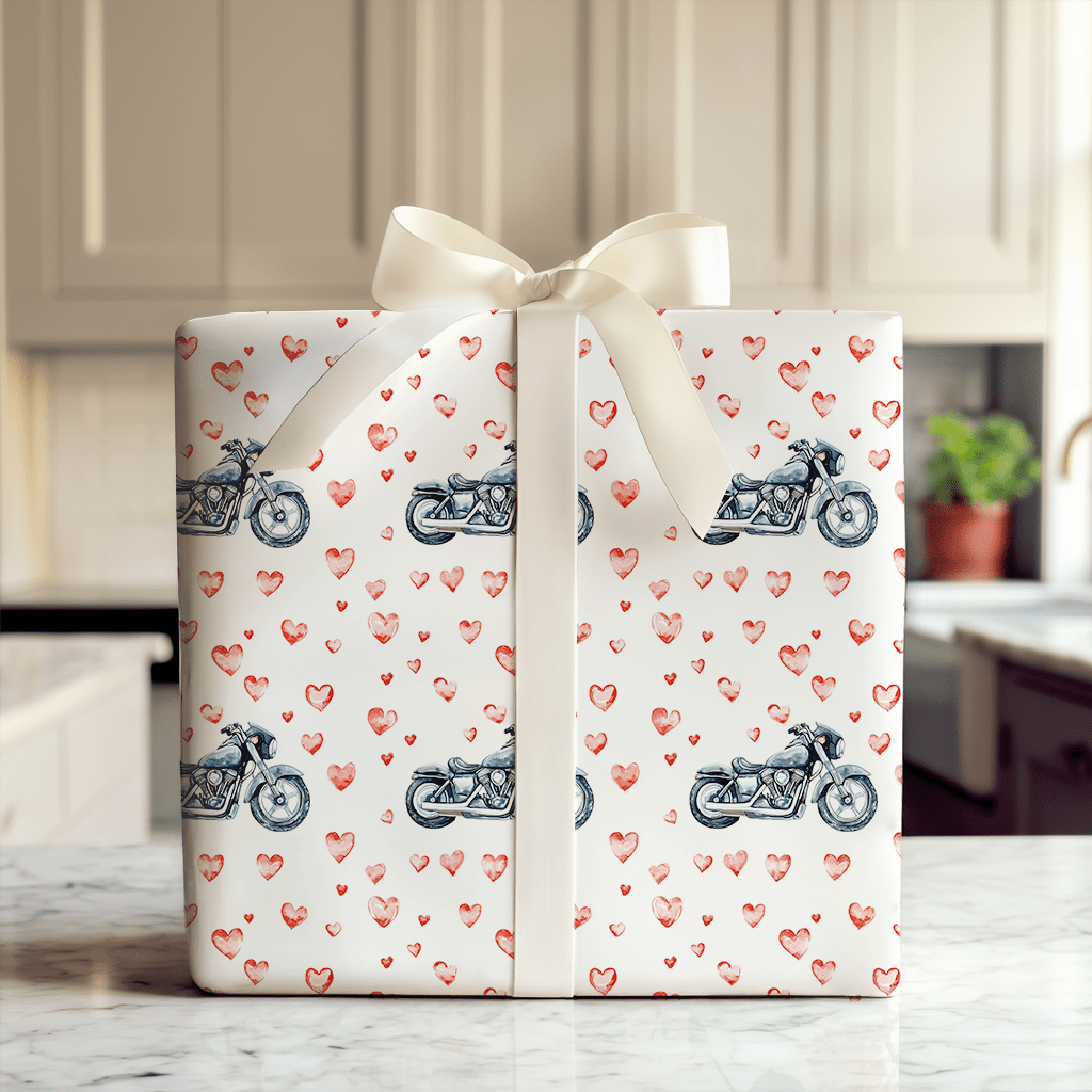 Hearts on the Finish Line - Wrapping Paper - Aspen & Arlo