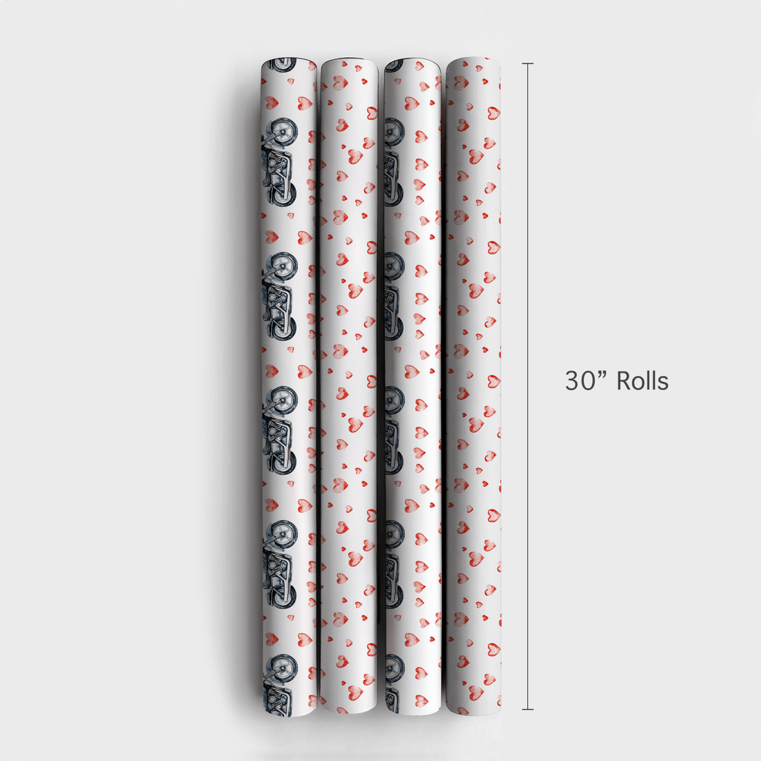 Hearts on the Finish Line - Wrapping Paper - Aspen & Arlo