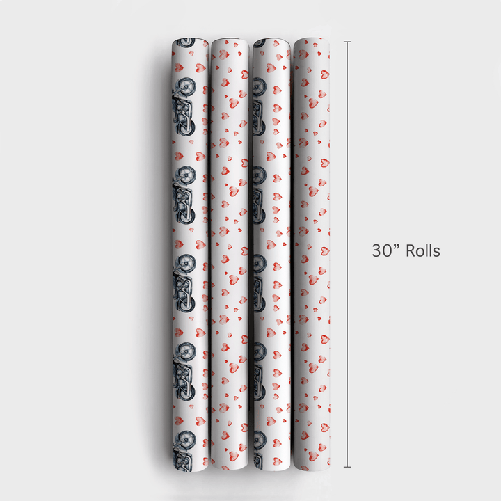Hearts on the Finish Line - Wrapping Paper - Aspen & Arlo