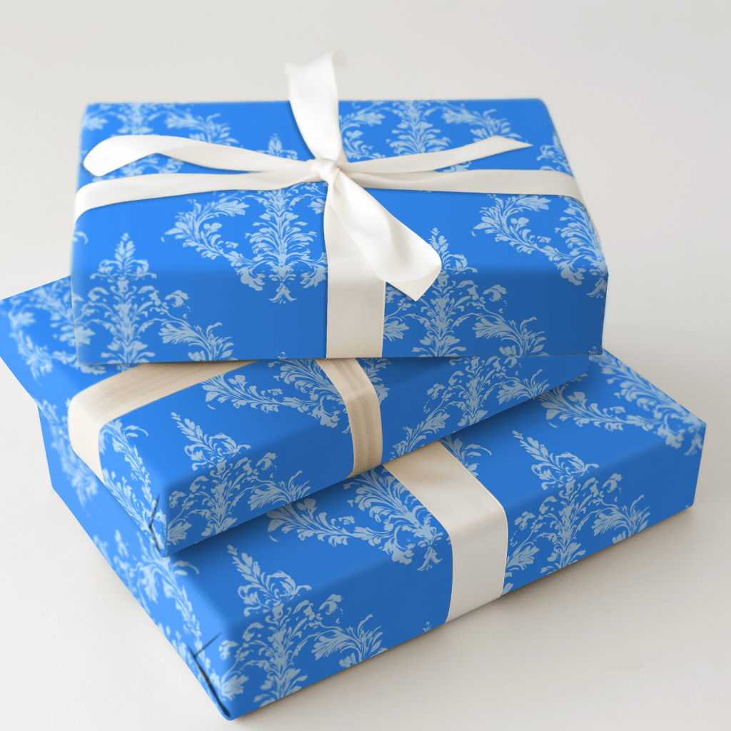 Victorian Blue - Wrapping Paper - Aspen & Arlo