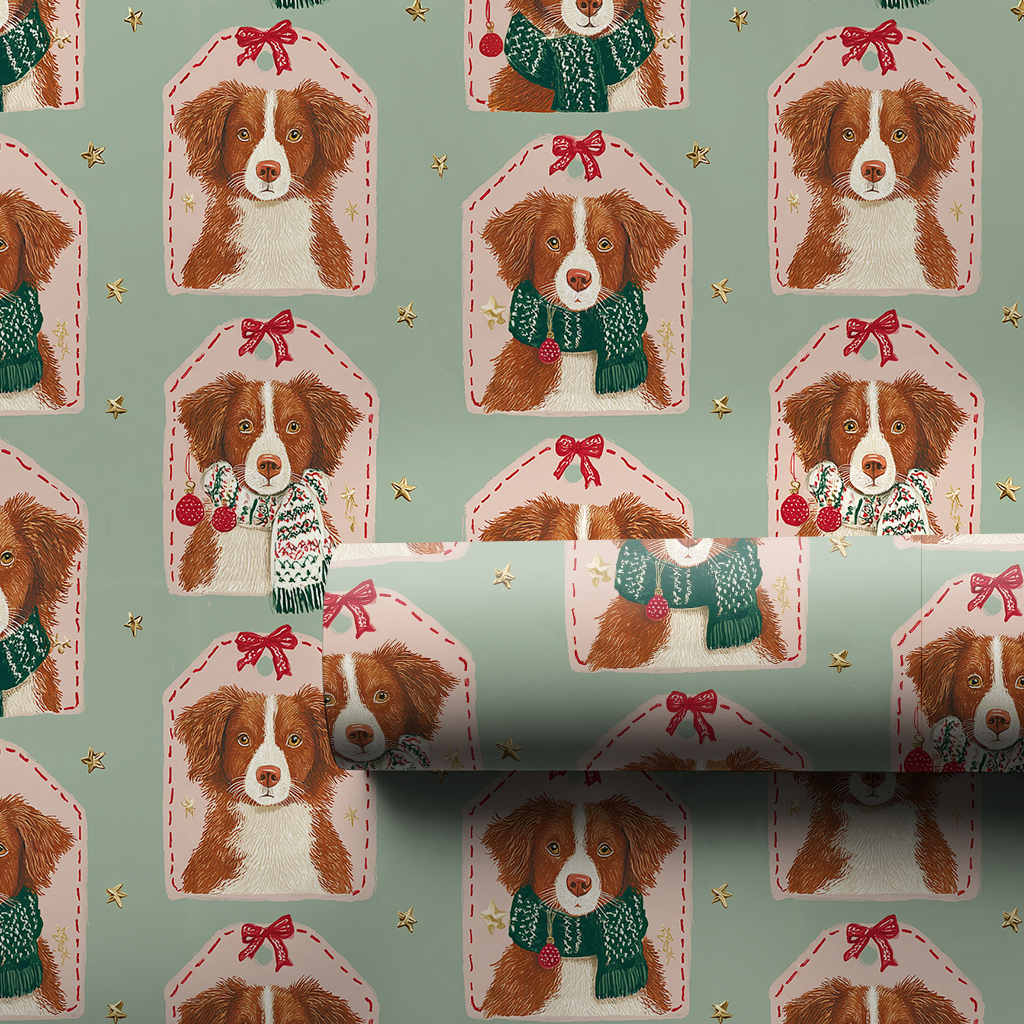 Toller Christmas Tags