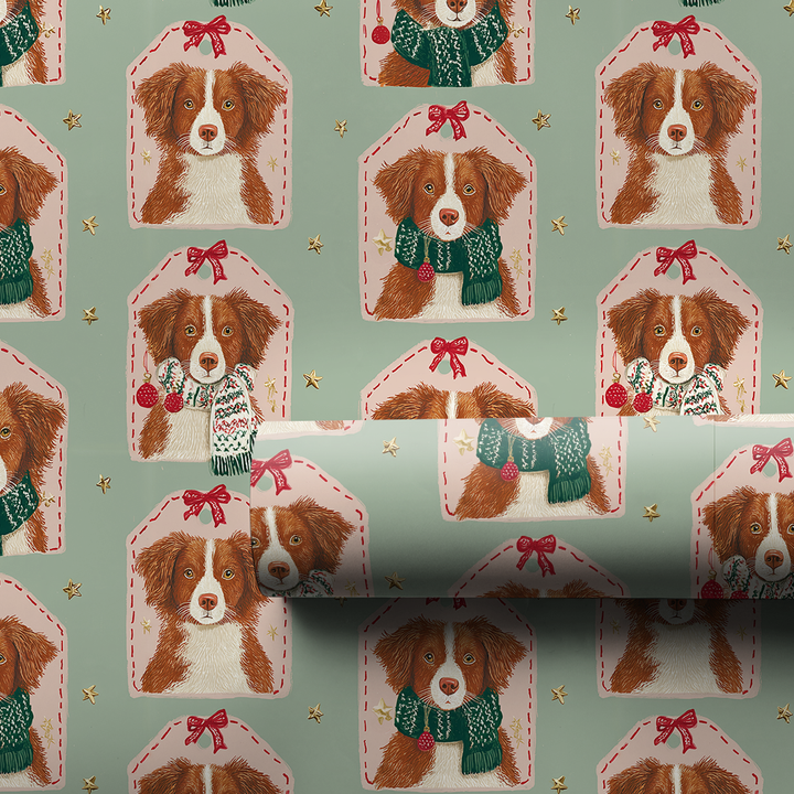 Toller Christmas Tags
