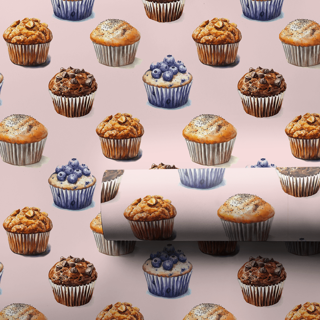 Muffin of the Month - Wrapping Paper - Aspen & Arlo