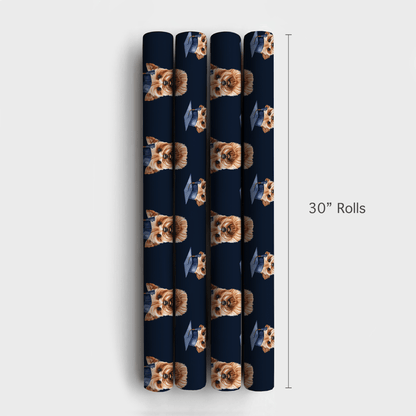 Yorkie Graduate - Wrapping Paper - Aspen & Arlo