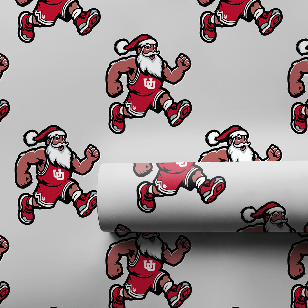 Santa’s Full - Court Freeze in Utah - Wrapping Paper - Aspen & Arlo