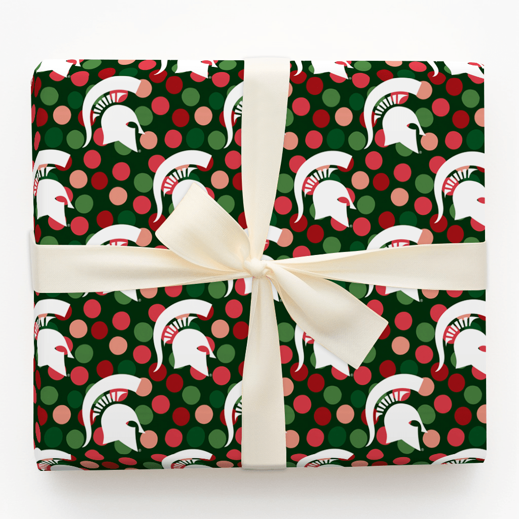 Spartan Christmas Dots - Wrapping Paper - Aspen & Arlo
