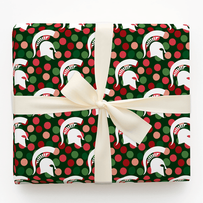 Spartan Christmas Dots - Wrapping Paper - Aspen & Arlo