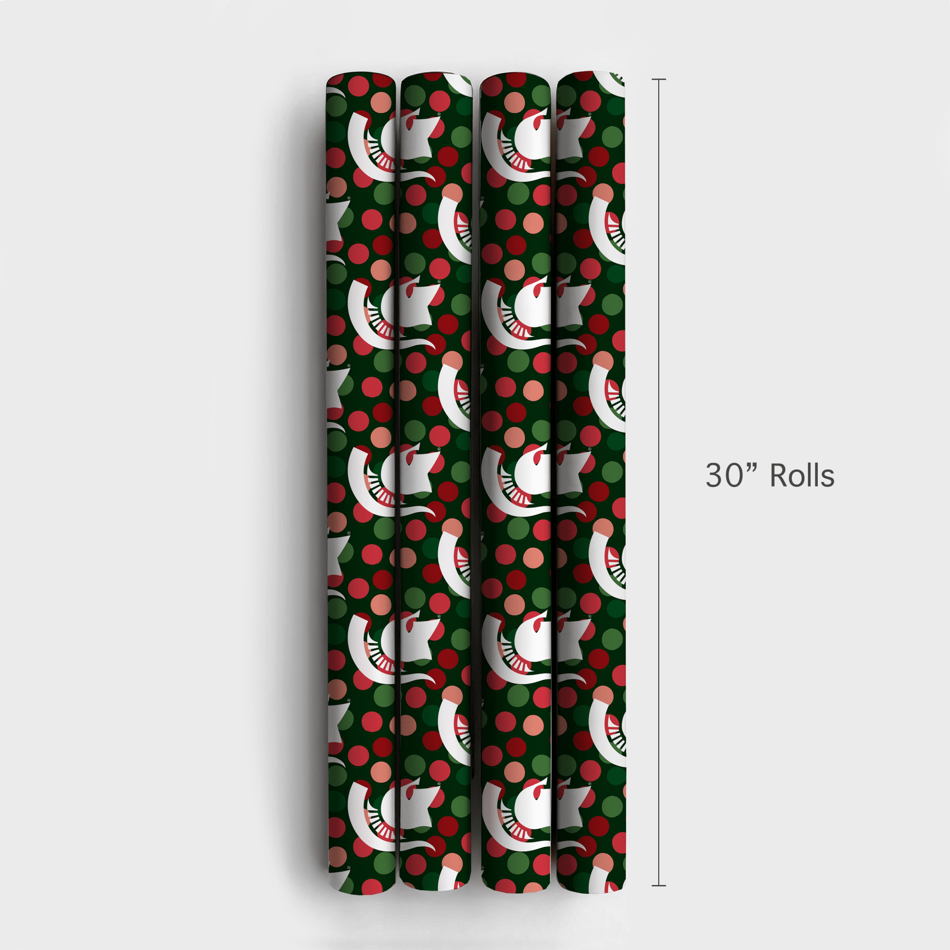 Spartan Christmas Dots - Wrapping Paper - Aspen & Arlo