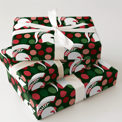 Spartan Christmas Dots - Wrapping Paper - Aspen & Arlo