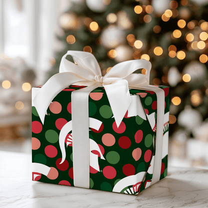 Spartan Christmas Dots - Wrapping Paper - Aspen & Arlo