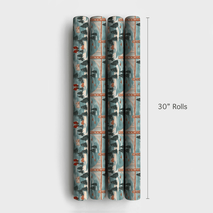 Santa San Francisco - Wrapping Paper - Aspen & Arlo