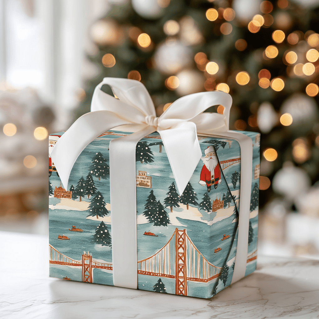 Santa San Francisco - Wrapping Paper - Aspen & Arlo