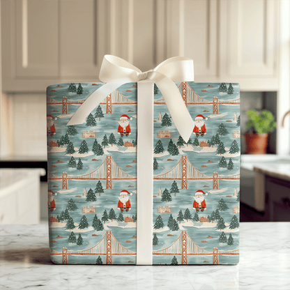 Santa San Francisco - Wrapping Paper - Aspen & Arlo