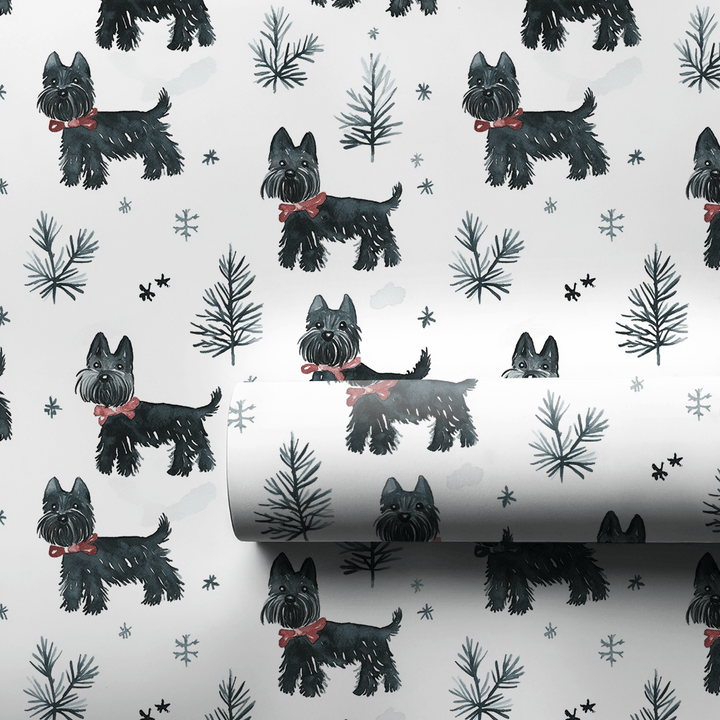 Merry Scottie Mingle - Wrapping Paper - Aspen & Arlo