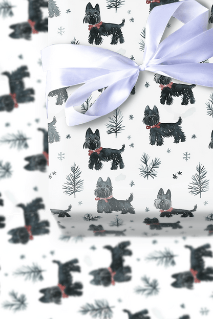 Merry Scottie Mingle - Wrapping Paper - Aspen & Arlo