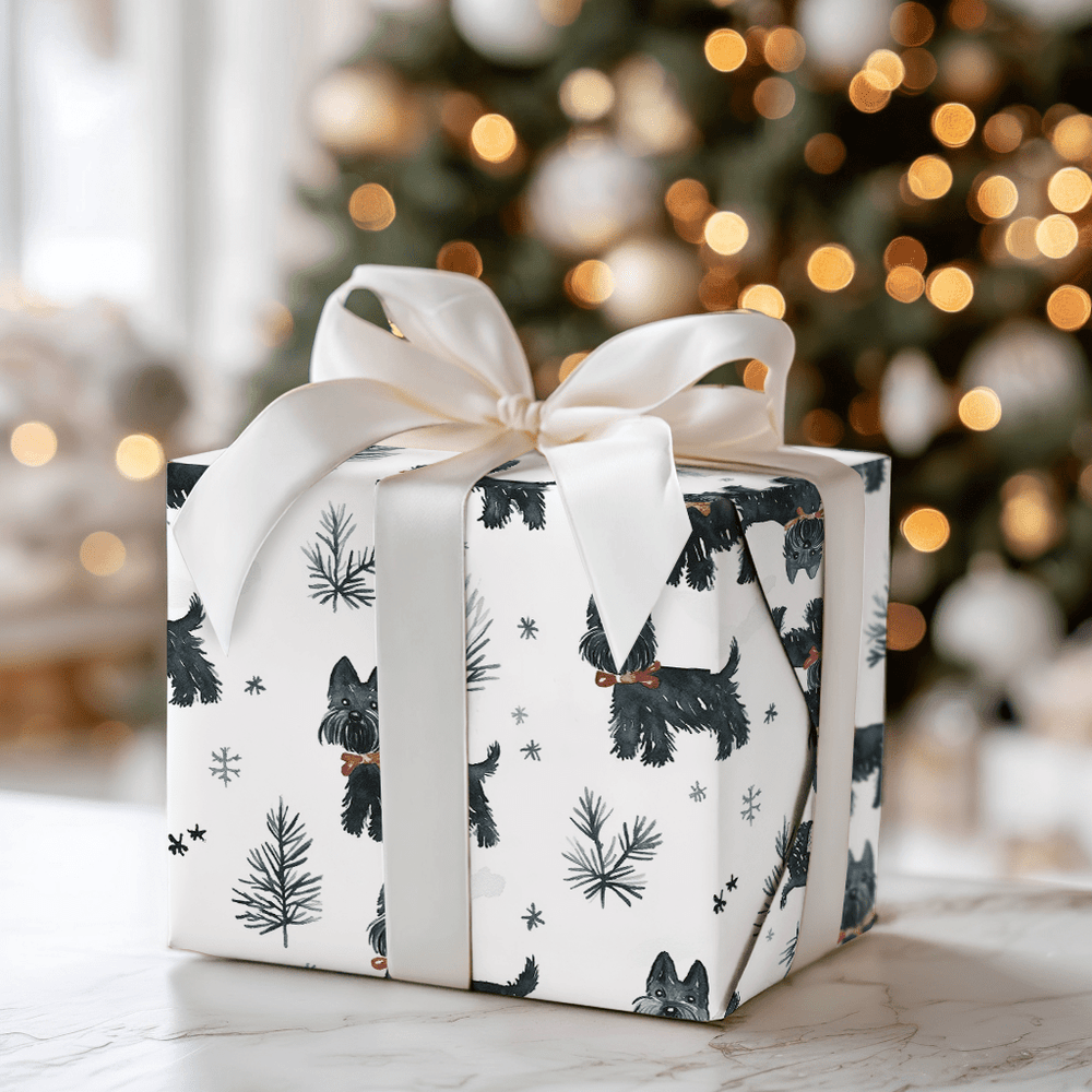 Merry Scottie Mingle - Wrapping Paper - Aspen & Arlo