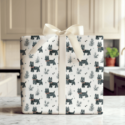 Merry Scottie Mingle - Wrapping Paper - Aspen & Arlo