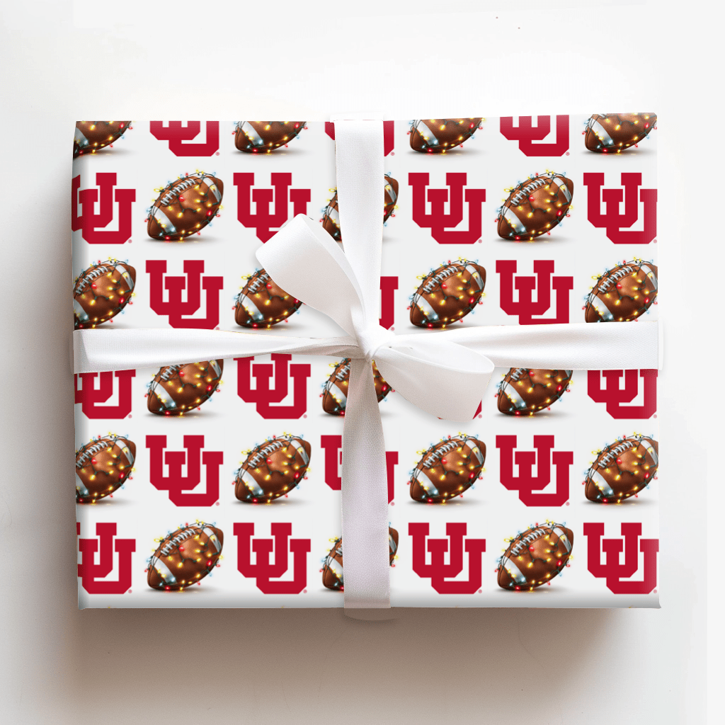 Ute End Zone Lights - Wrapping Paper - Aspen & Arlo