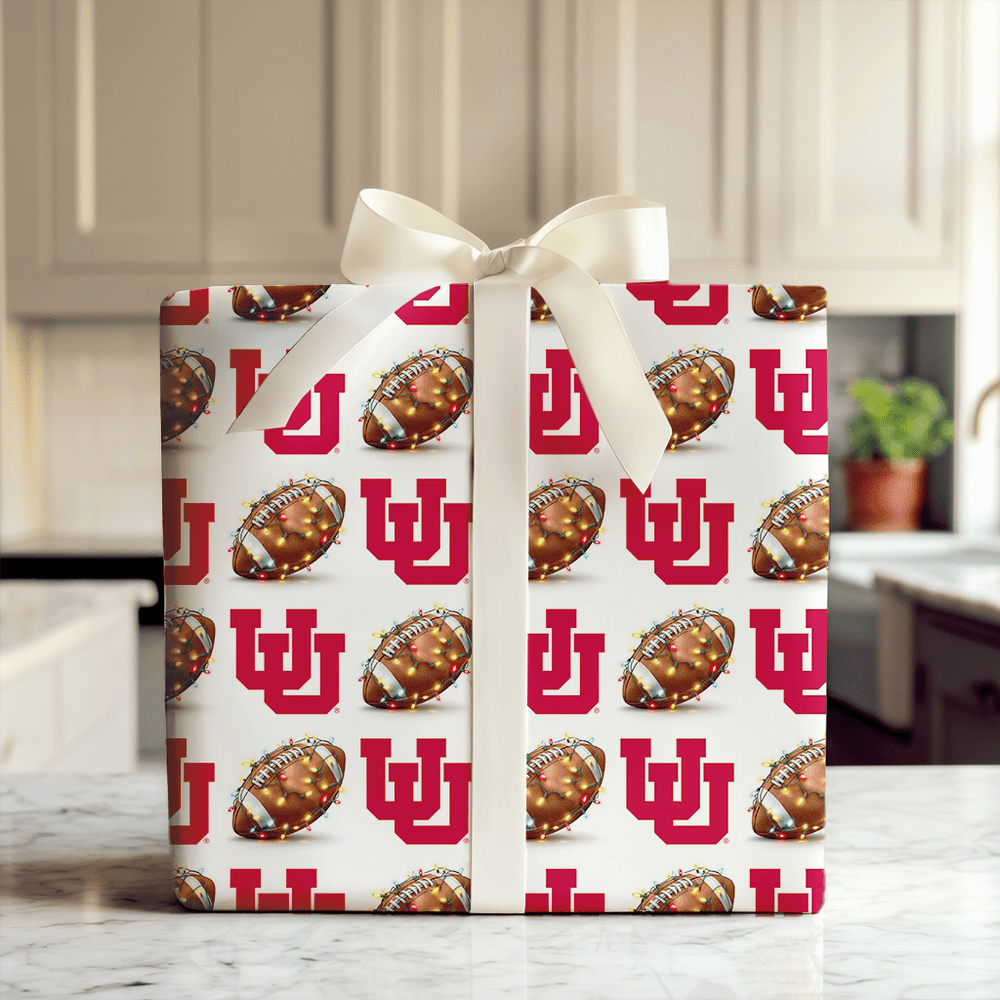 Ute End Zone Lights - Wrapping Paper - Aspen & Arlo
