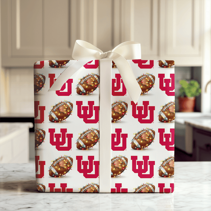 Ute End Zone Lights - Wrapping Paper - Aspen & Arlo