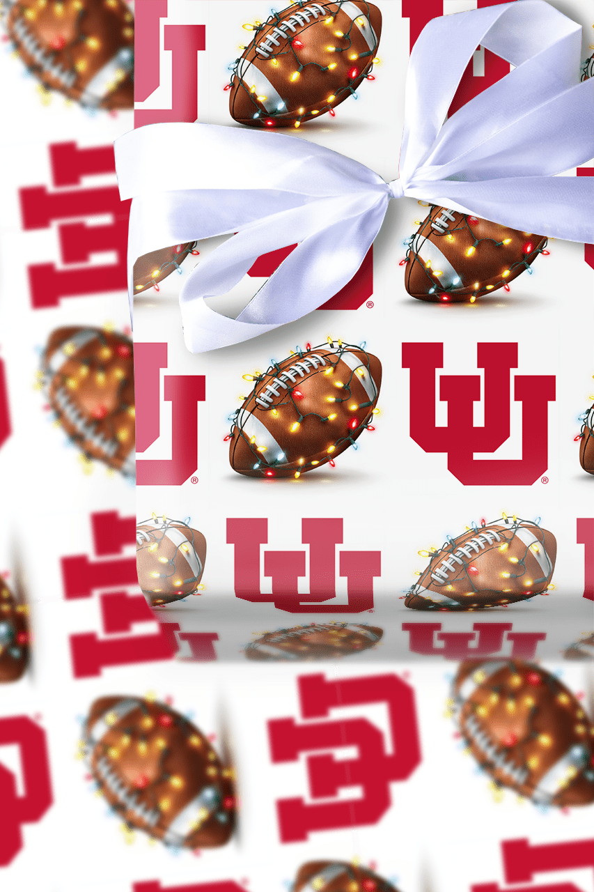 Ute End Zone Lights - Wrapping Paper - Aspen & Arlo