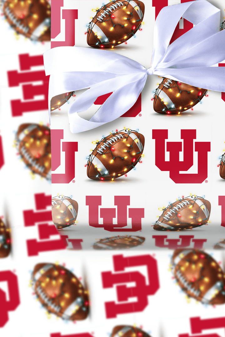 Ute End Zone Lights - Wrapping Paper - Aspen & Arlo