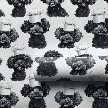 Cooking with the Black Poodles - Wrapping Paper - Aspen & Arlo