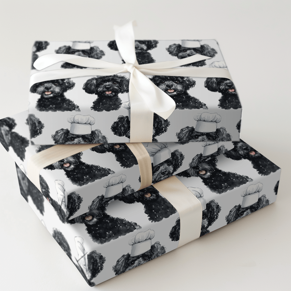 Cooking with the Black Poodles - Wrapping Paper - Aspen & Arlo