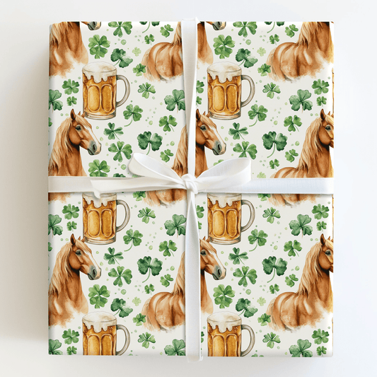 Brews with the Haflinger - Wrapping Paper - Aspen & Arlo
