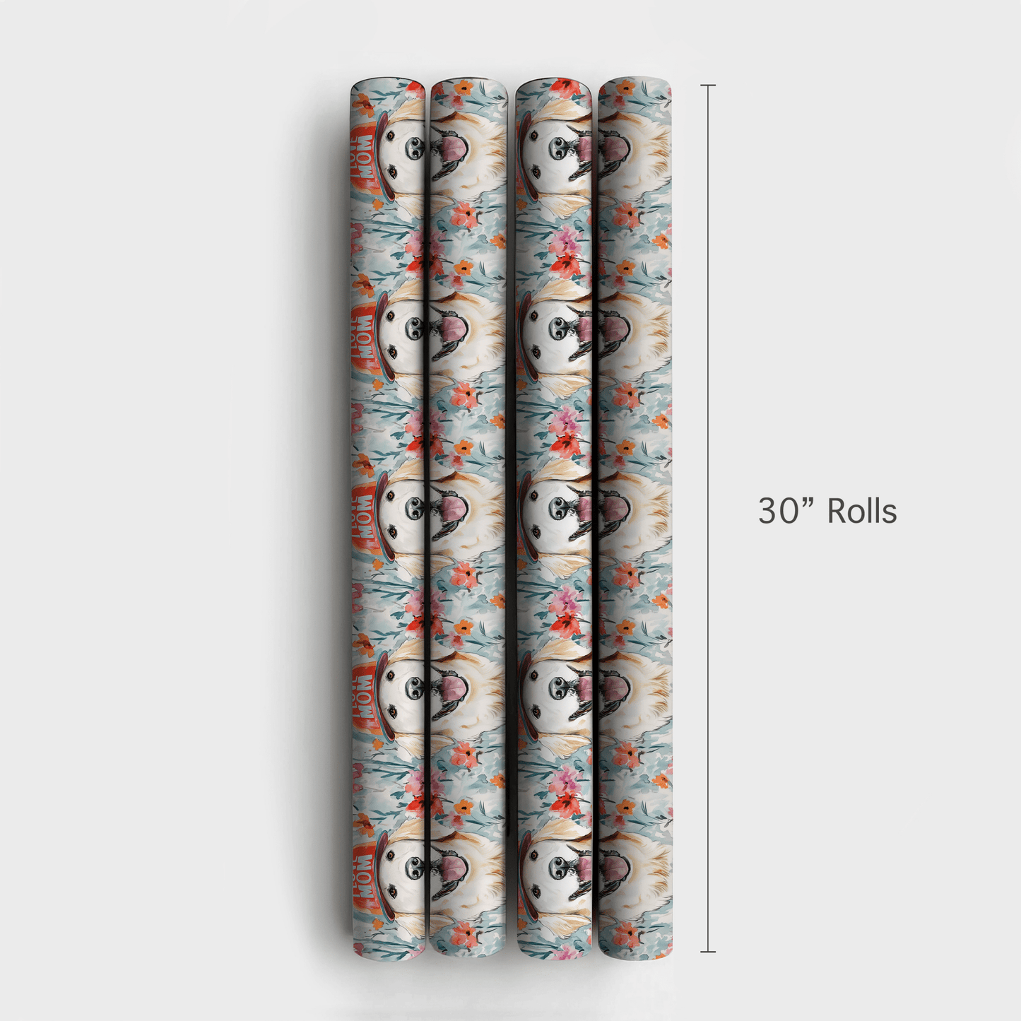 Mom's Favorite White Golden - Wrapping Paper - Aspen & Arlo