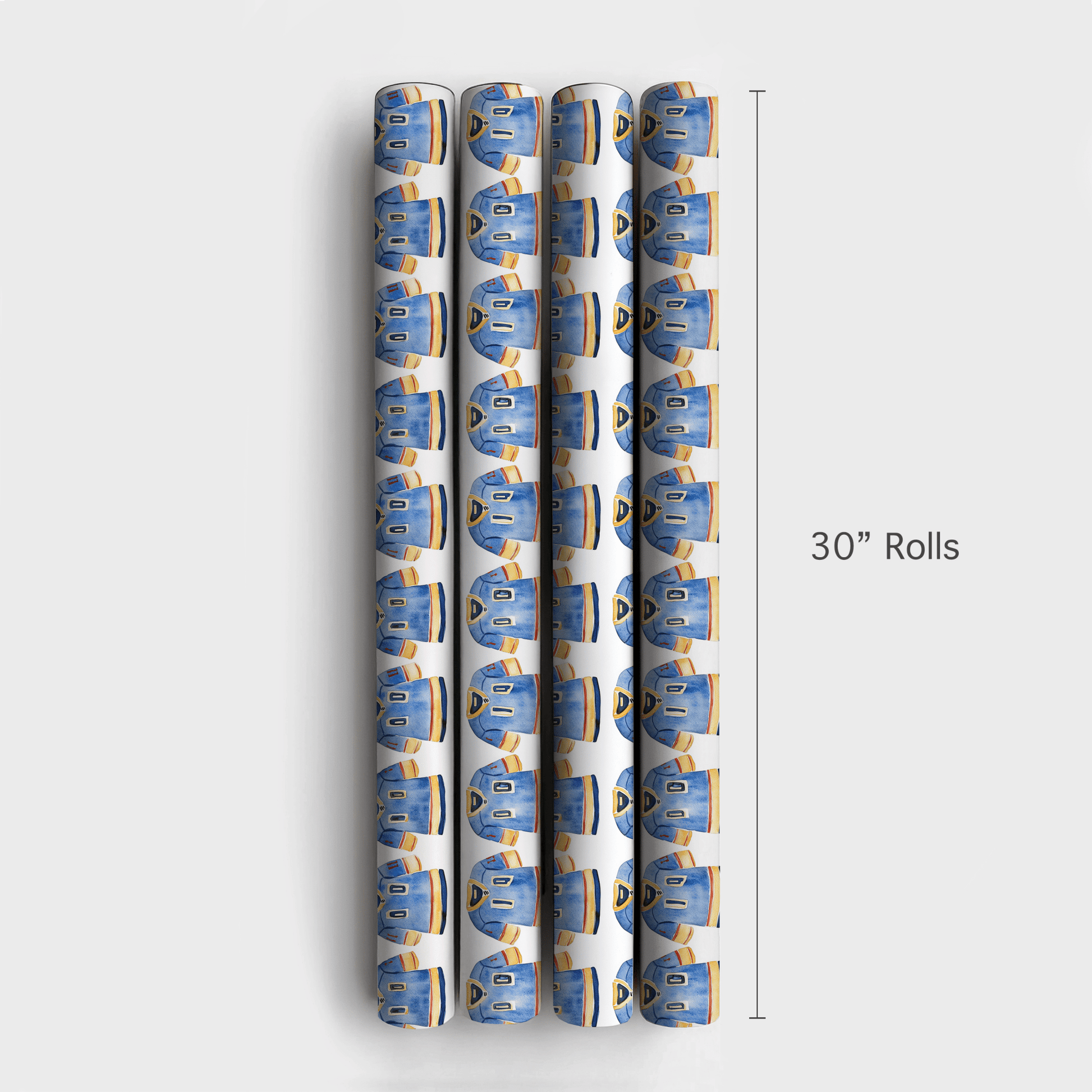 Penalty Box Blue - Wrapping Paper - Aspen & Arlo