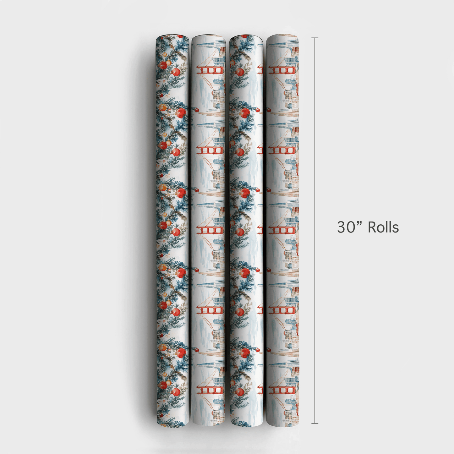 Bridge Over Holiday - Wrapping Paper - Aspen & Arlo