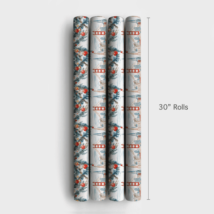 Bridge Over Holiday - Wrapping Paper - Aspen & Arlo
