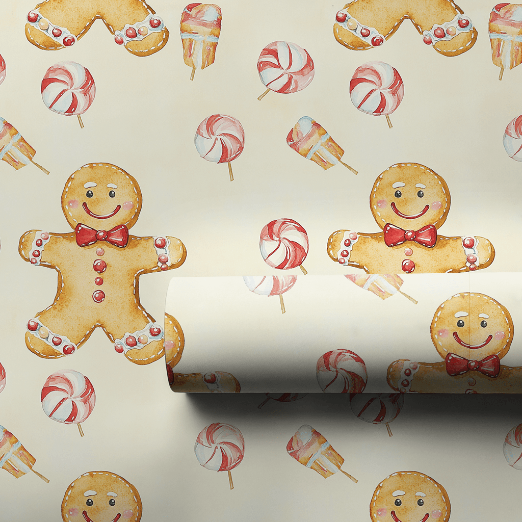 Peppermint Man - Wrapping Paper - Aspen & Arlo